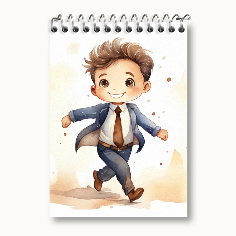 دفتر یادداشت 50 برگ خندالو طرح پسرانه کد N2229