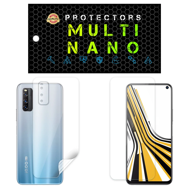 محافظ صفحه نمایش مولتی نانو مدل X-SFT مناسب برای گوشی موبایل ویوو iQOO Neo 5 Lite به همراه محافظ پشت