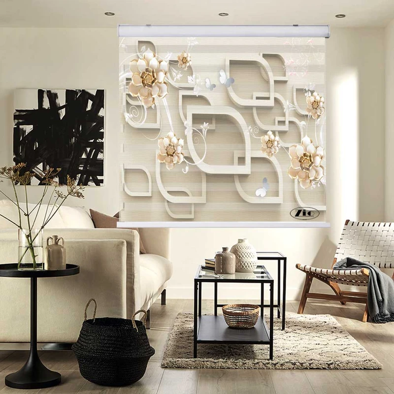 پرده زبرا زیو کد 3D1294 سایز 150x200 سانتی متر