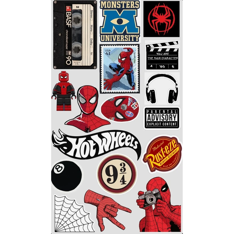 برچسب مدل اسپایدرمن کد 0019