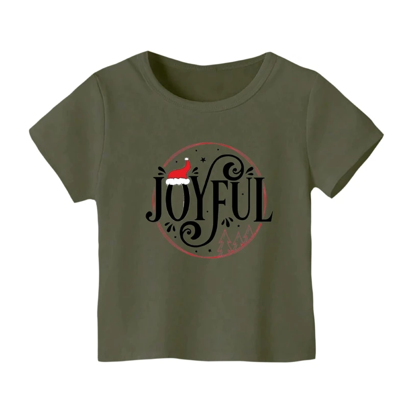 تی شرت آستین کوتاه بچگانه مدل نوشته کریسمس کد 10