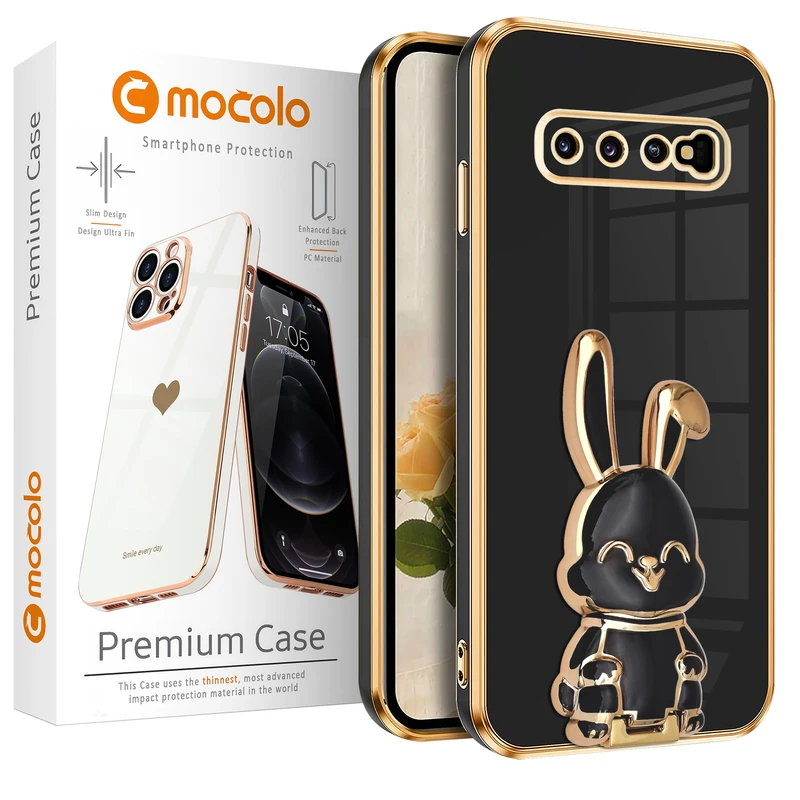 کاور موکولو مدل Lapin مناسب برای گوشی موبایل سامسونگ Galaxy S10 Plus به همراه پایه نگهدارنده