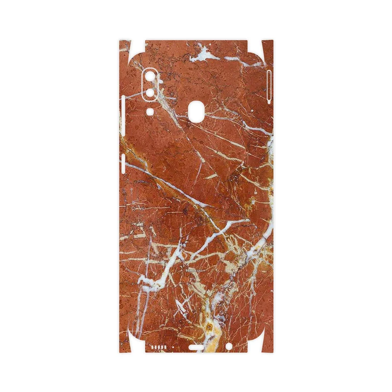 برچسب پوششی ماهوت مدل Red Marble-FullSkin مناسب برای گوشی موبایل سامسونگ Galaxy A20