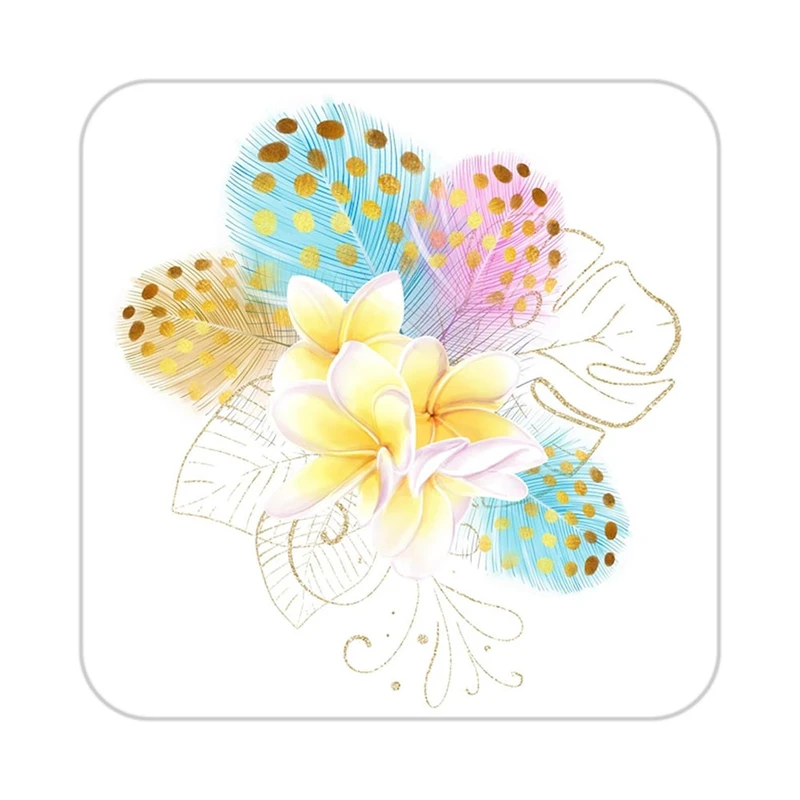 زیر لیوانی کاکتی طرح گل مدل mp19517