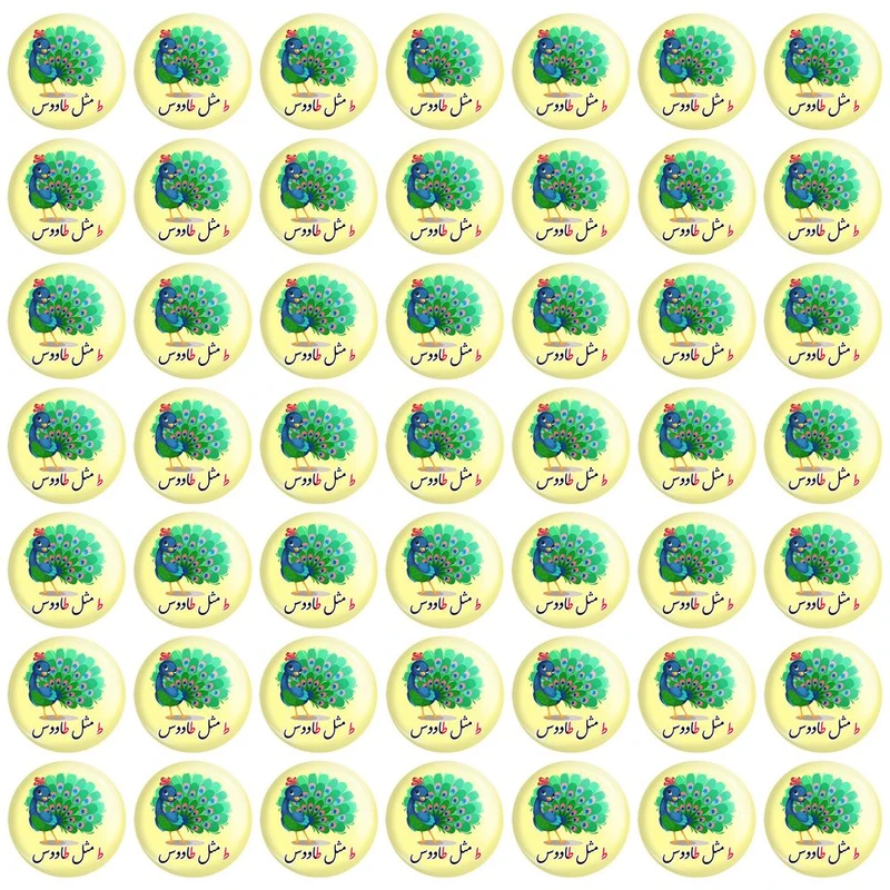 مگنت خندالو مدل جشن الفبا ط مثل طاووس کد 8711 مجموعه 49 عددی