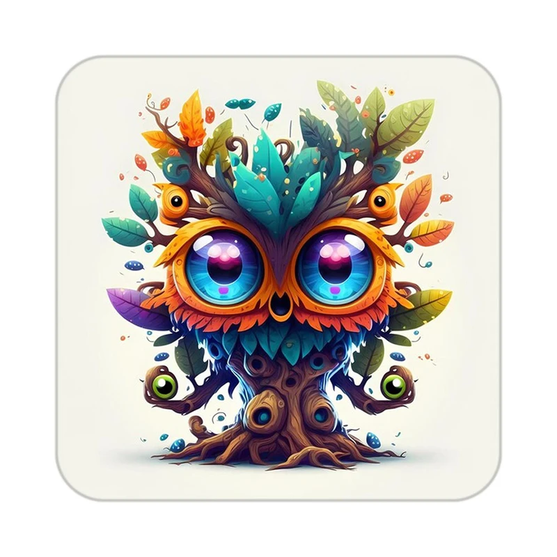 زیر لیوانی کاکتی طرح حیوانات رنگی مدل mp26438