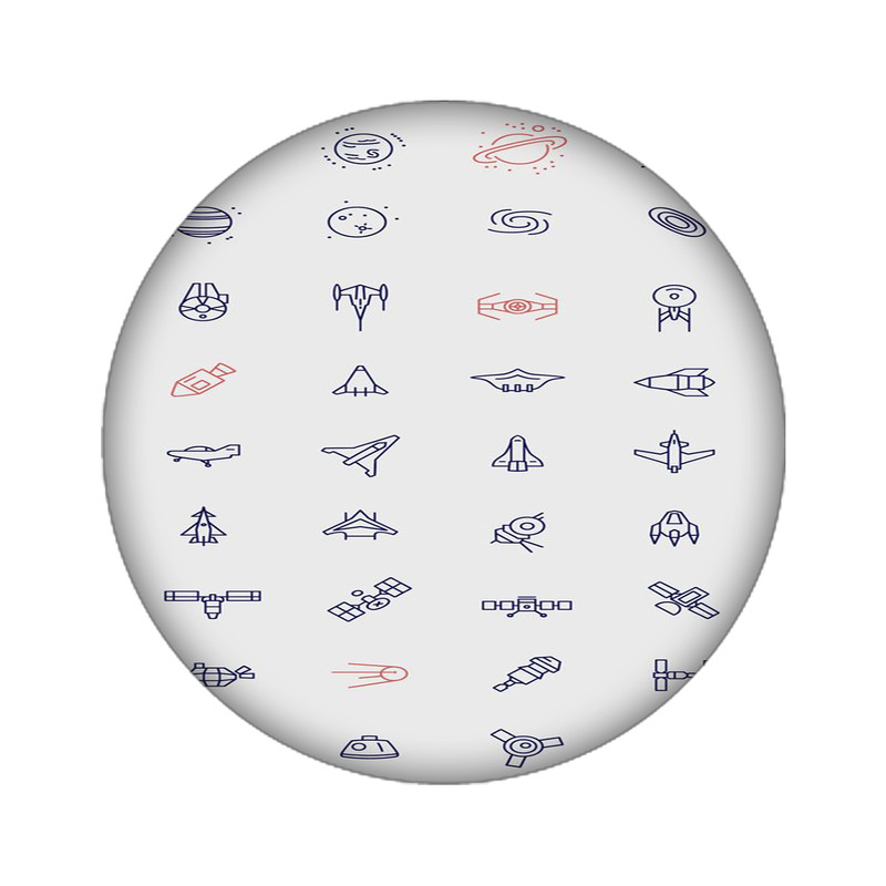 استیکر تزئینی موبایل مدل فضایی کد 3915