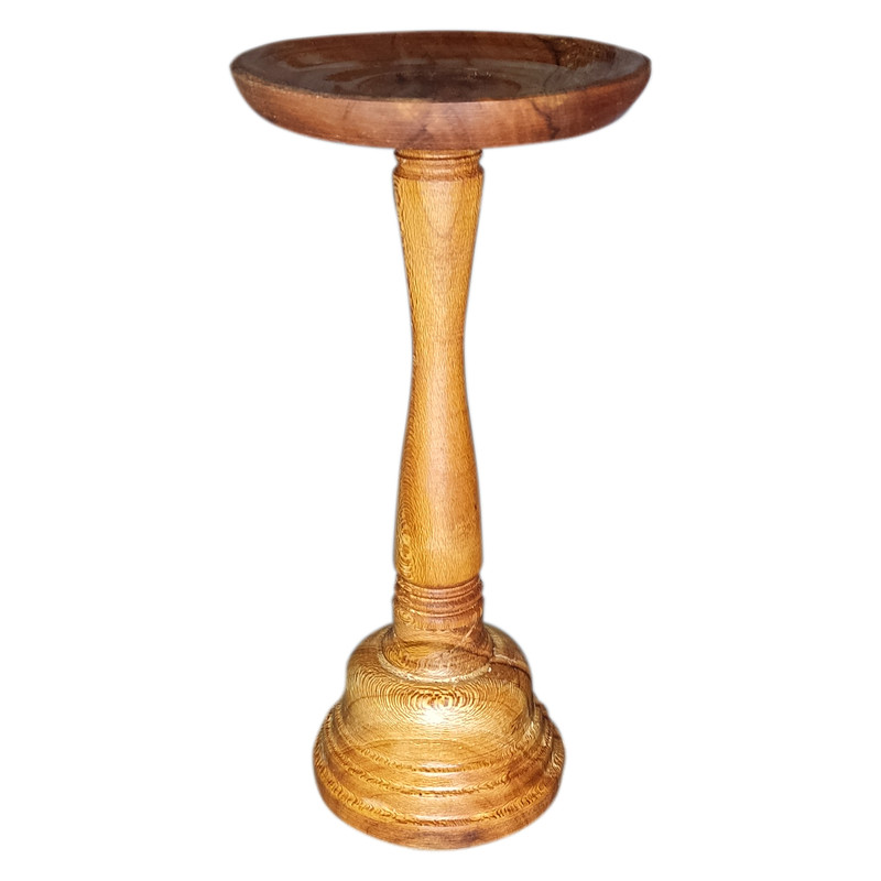 شمعدان چوبی مدل رومیزی