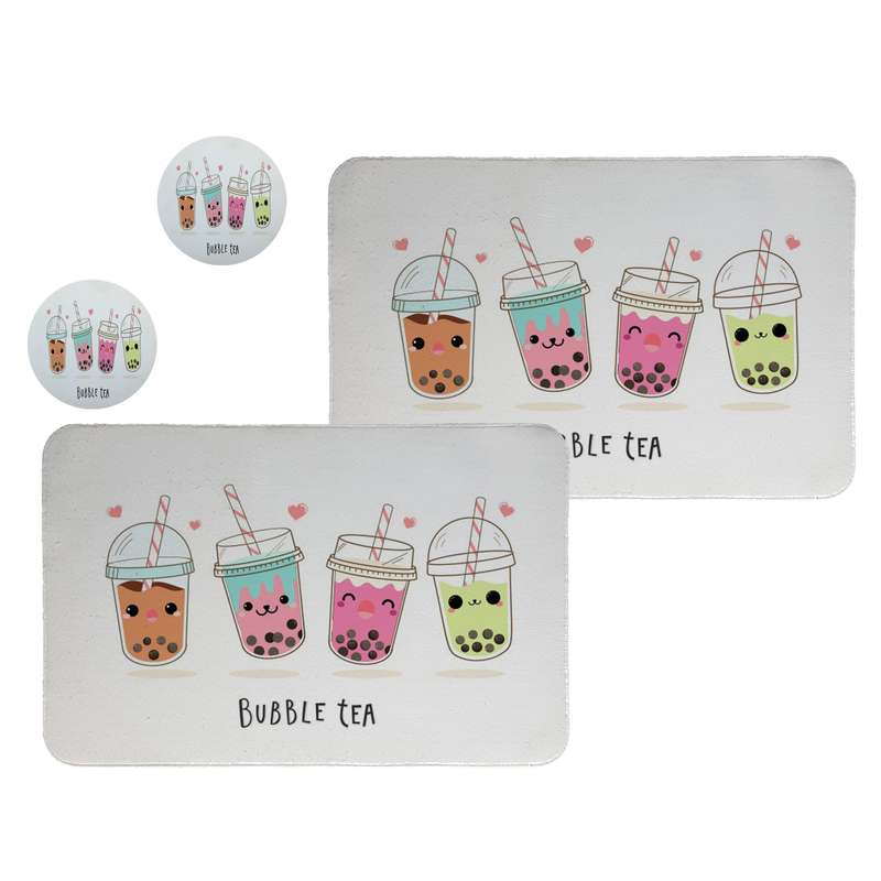 زیربشقابی  طرح نوشیدنی  کد 8012 مجموعه 2عددی همراه زیرلیوانی