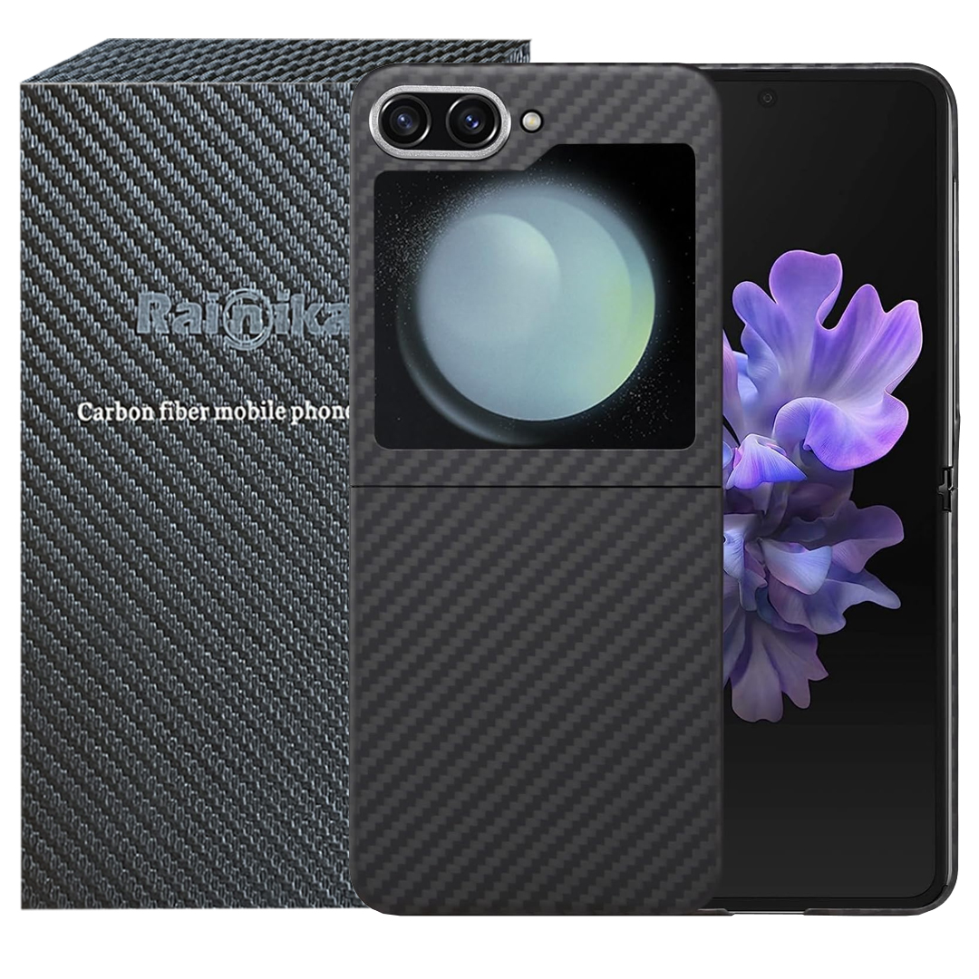 کاور رینیکا مدل Fiber Carbon ZFLIP 5 مناسب برای گوشی موبایل سامسونگ Galaxy Z Flip 5