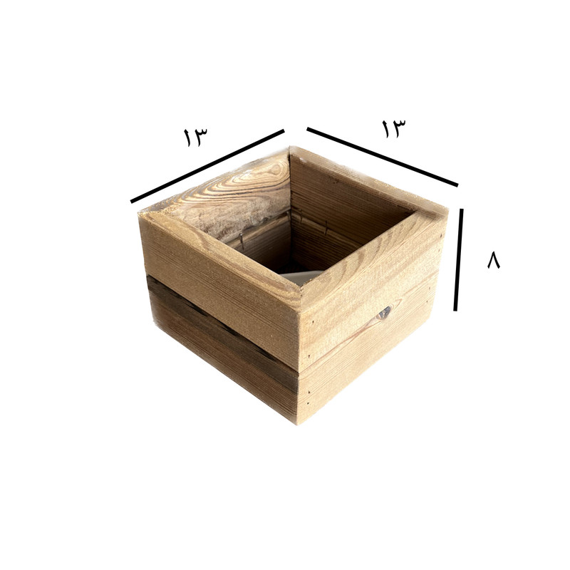 کاور گلدان مدل چوبی کد 1313r2 مجموعه 4 عددی