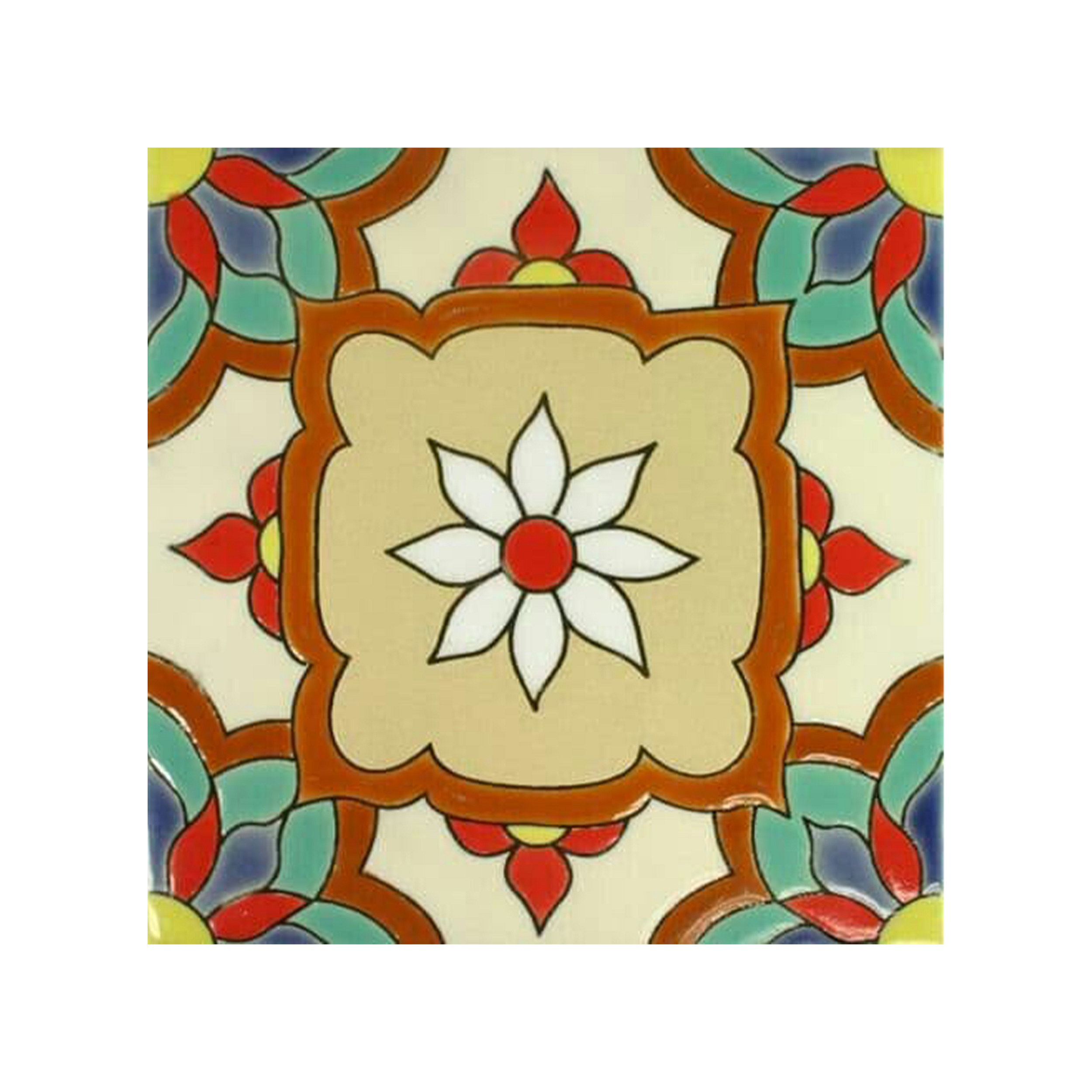 کاشی گلاک طرح سنتی ایرانی کد TT90