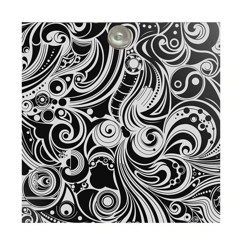 آینه جیبی طرح فانتزی رنگ ها مدل A087