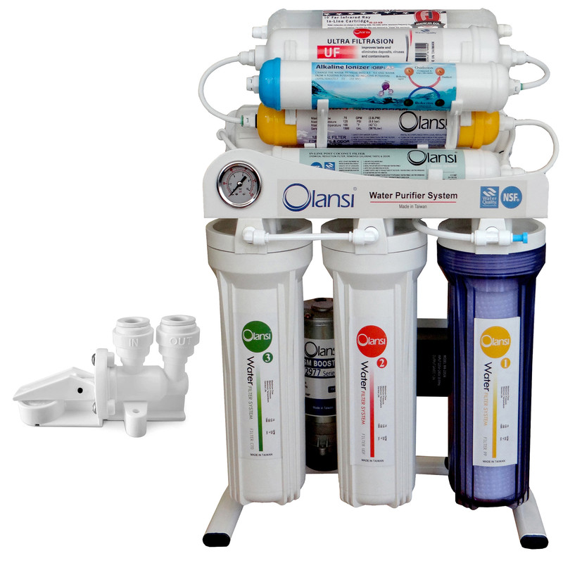 دستگاه تصفیه کننده آب اولانسی مدل  REVERSE OSMOSIS - AT8080 به همراه کیت نشتی گیر