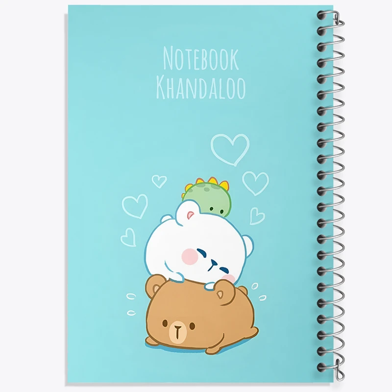 دفتر شطرنجی 50 برگ خندالو طرح خرس های کیوت کد N3531