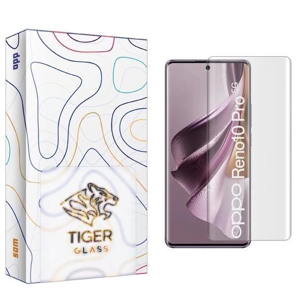 محافظ صفحه نمایش تایگر گلس مدل APL2 UV مناسب برای گوشی موبایل اوپو Reno 10 Pro