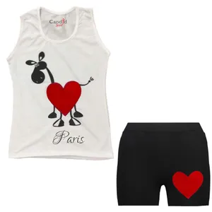 ست تاپ و شلوارک دخترانه کاندید اسپرت مدل 49