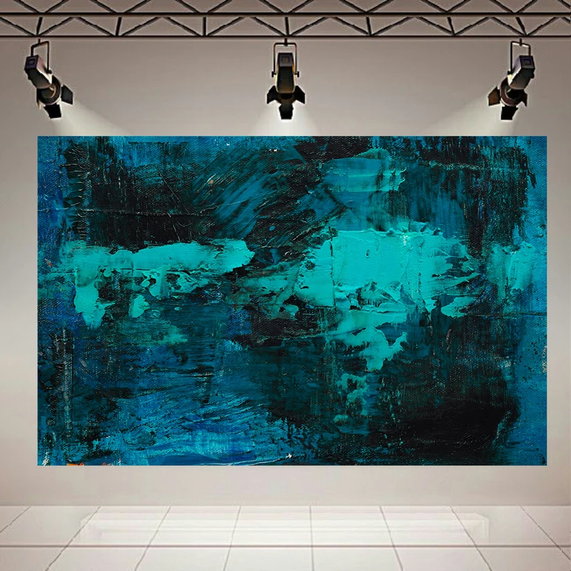 تابلو بوم طرح نقاشی مدرن مدل brush strokes کد AR30908