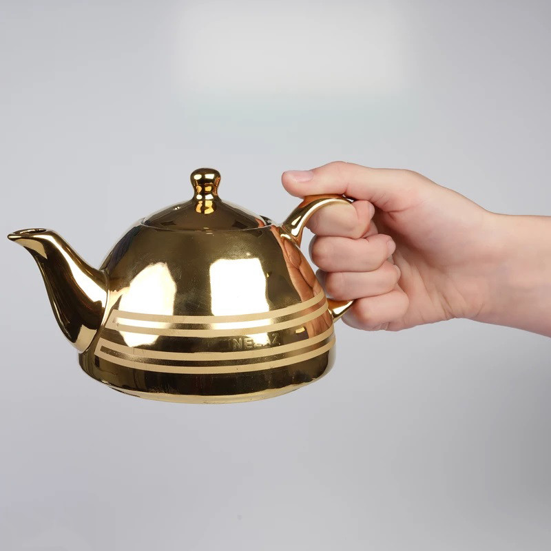 ست کتری و قوری نزاز مدل قالب ترک رنگی