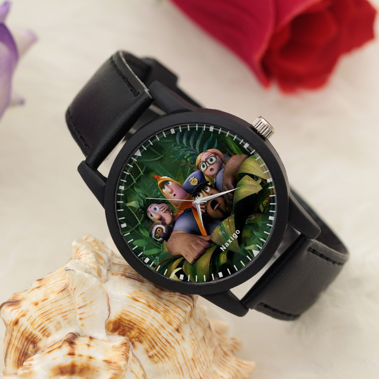 ساعت مچی عقربه ای ناکسیگو مدل Cloudy with a Chance of Meatballs کد LF14055