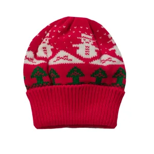 کلاه بافتنی بچگانه مدل آدم برفی 