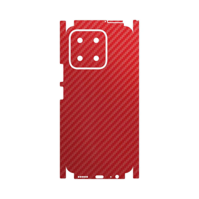 برچسب پوششی ماهوت مدل Red-Fiber-FullSkin مناسب برای گوشی موبایل آنر X5b