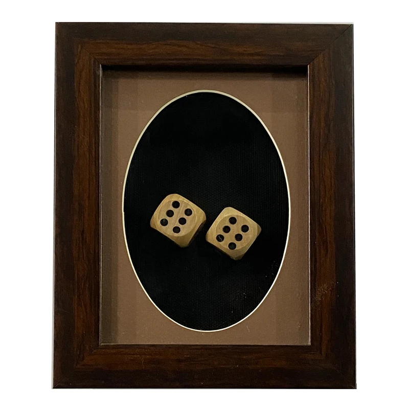 تابلو بکلیت طرح جفت شش مدل GH-1318 فریم قهوه ای