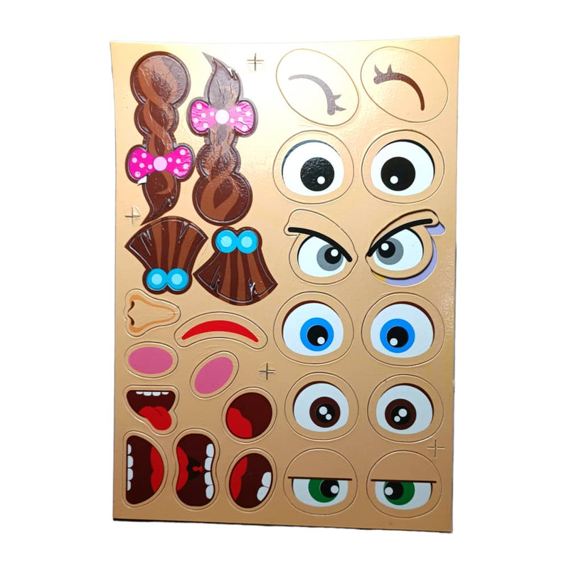 بازی آموزشی مدل جورچین آهنربایی شکلک ها