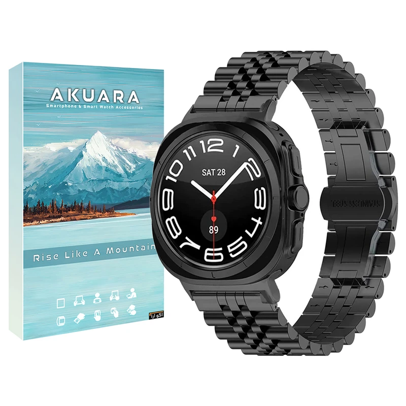 بند ساعت آکوآرا مدل 5Bead مناسب برای ساعت هوشمند سامسونگ Galaxy Watch 7 Ultra 47mm