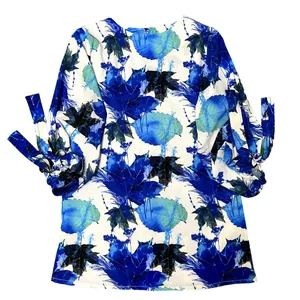 بلوز آستین سه ربع زنانه مدل واشری