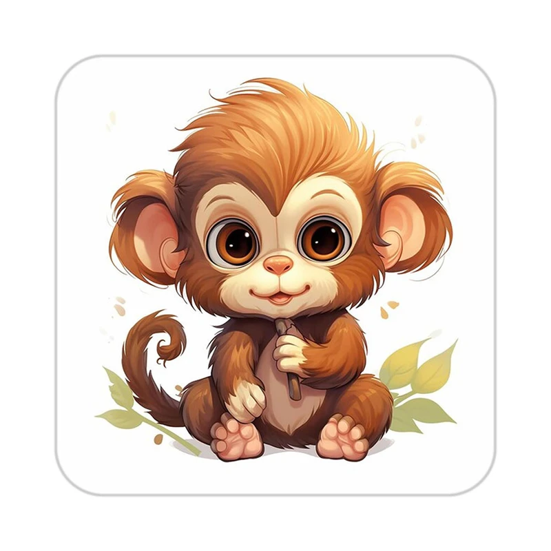 زیر لیوانی کاکتی طرح حیوانات کارتونی مدل mp28231