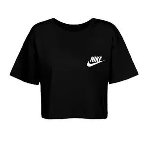 کراپ‌تاپ آستین کوتاه زنانه مدل 002 رنگ مشکی