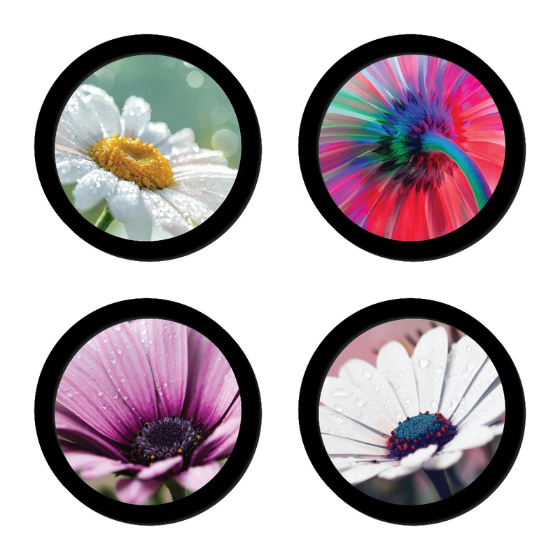 تابلو مدل منظره طرح گل های بهاری کد 4 مجموعه 4 عددی