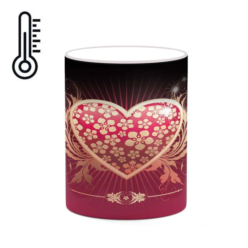 ماگ حرارتی کاکتی مدل قلب کد mgh18445