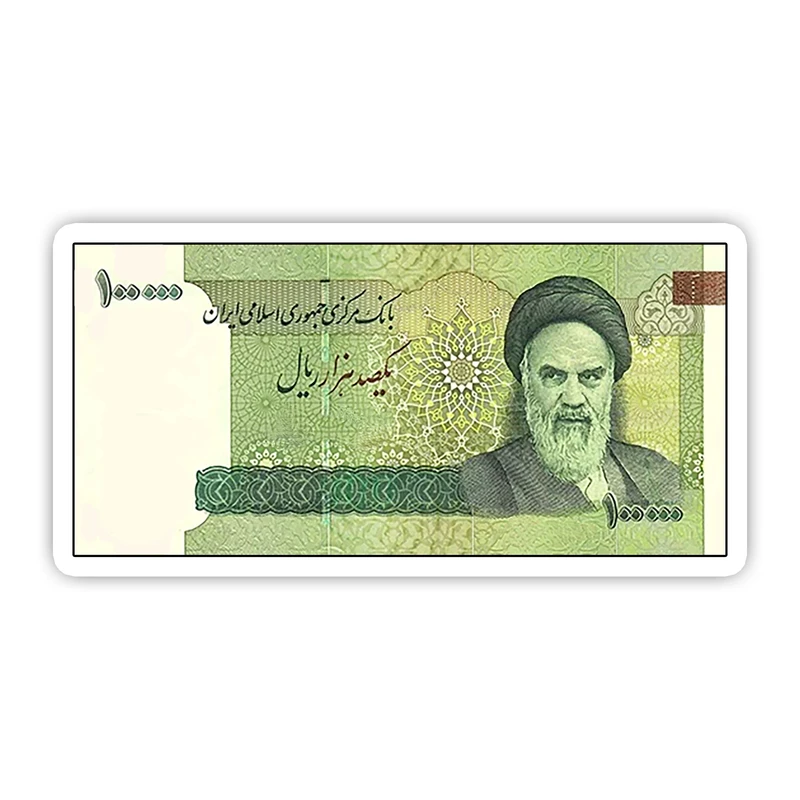 استیکر لپ تاپ طرح پول ده هزار تومنی کد 10