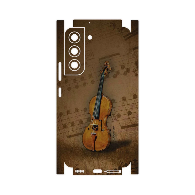 برچسب پوششی ماهوت مدل Violin-Instrument-FullSkin مناسب برای گوشی موبایل سامسونگ Galaxy S22 5G