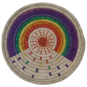 دیوار کوب حصیری مدل رنگین کمان