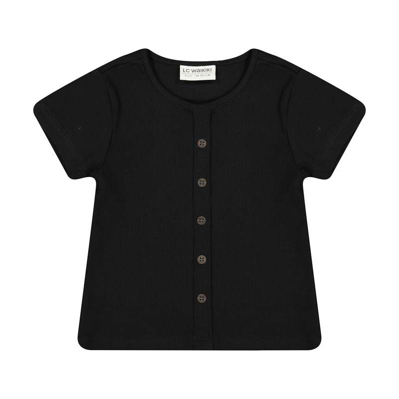 تی شرت دخترانه ال سی وایکیکی مدل 1S84247Z4-CVL-NEWBLACK
