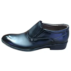 کفش مردانه مدل قیصر مجلسی چرمی طبیعی رنگ مشکی