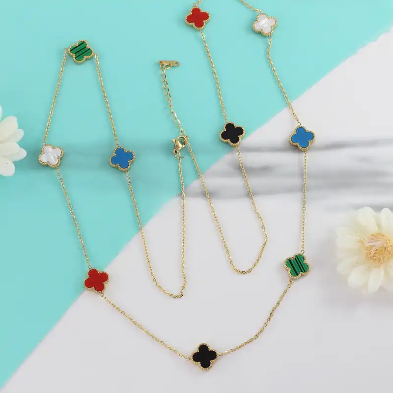 گردنبند زنانه مدل رولباسی کد ne445