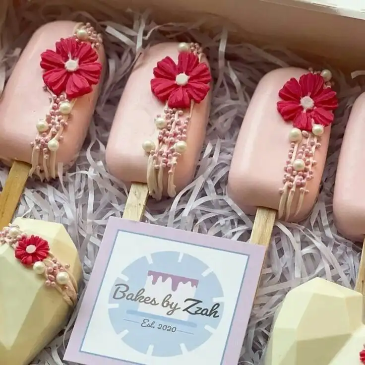 قالب فوندانت به گز مدل گل داوودی