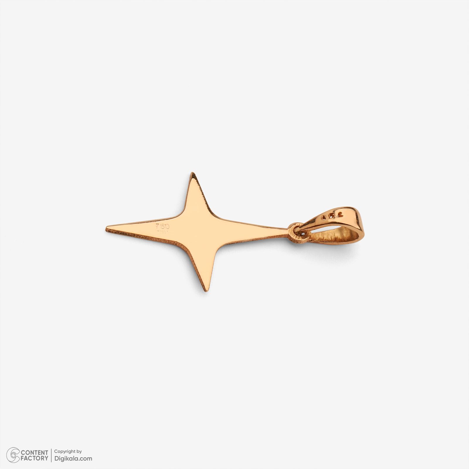 نیم ست طلا 18 عیار زنانه سایا گلد مدل ستاره قطبی ns19 -  - 3