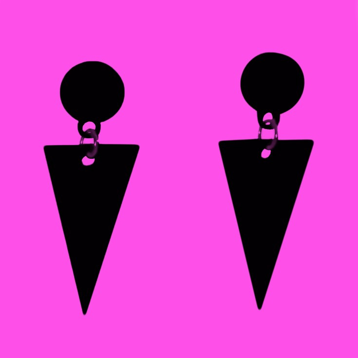 گوشواره دخترانه مدل مثلث کد E.MS.P