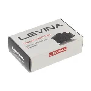 صابون گلیسیرینه لوینا مدل Charcoal وزن 120 گرم