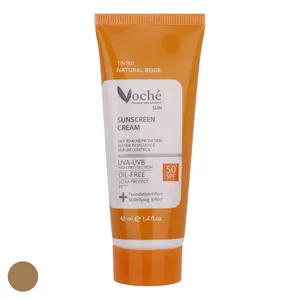کرم ضد آفتاب رنگی وچه SPF 50 مدل 002 ‌مناسب انواع پوست‌ حجم 40 میلی‌لیتر