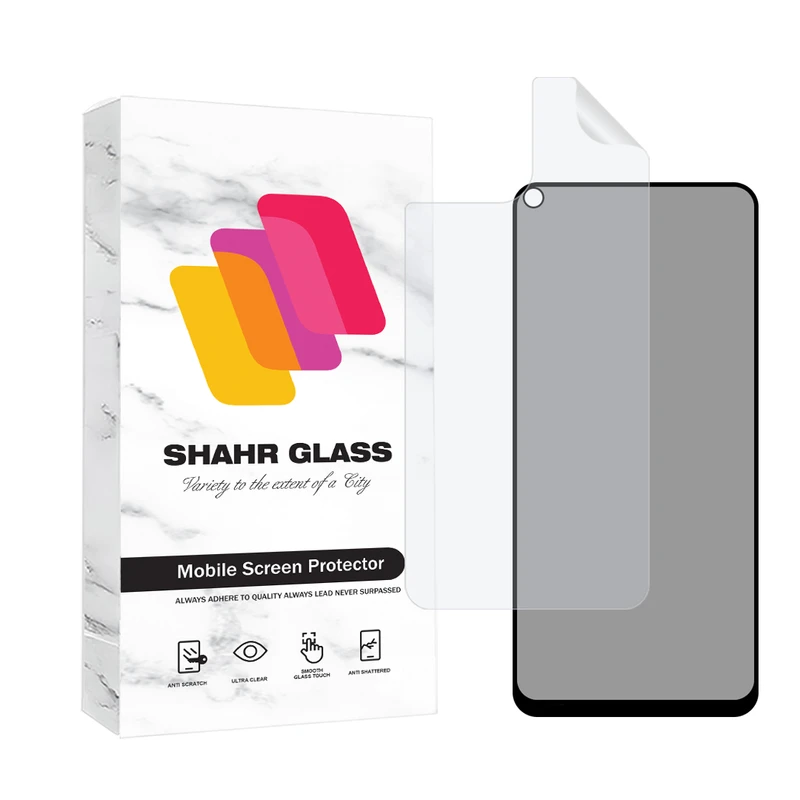 محافظ صفحه نمایش حریم شخصی شهر گلس مدل FULLPRIVNANOSH مناسب برای گوشی موبایل شیائومی Mi 11 Lite 4G / Mi 11 Lite 5G / Mi 11 Lite 5G NE  به همراه محافظ پشت گوشی