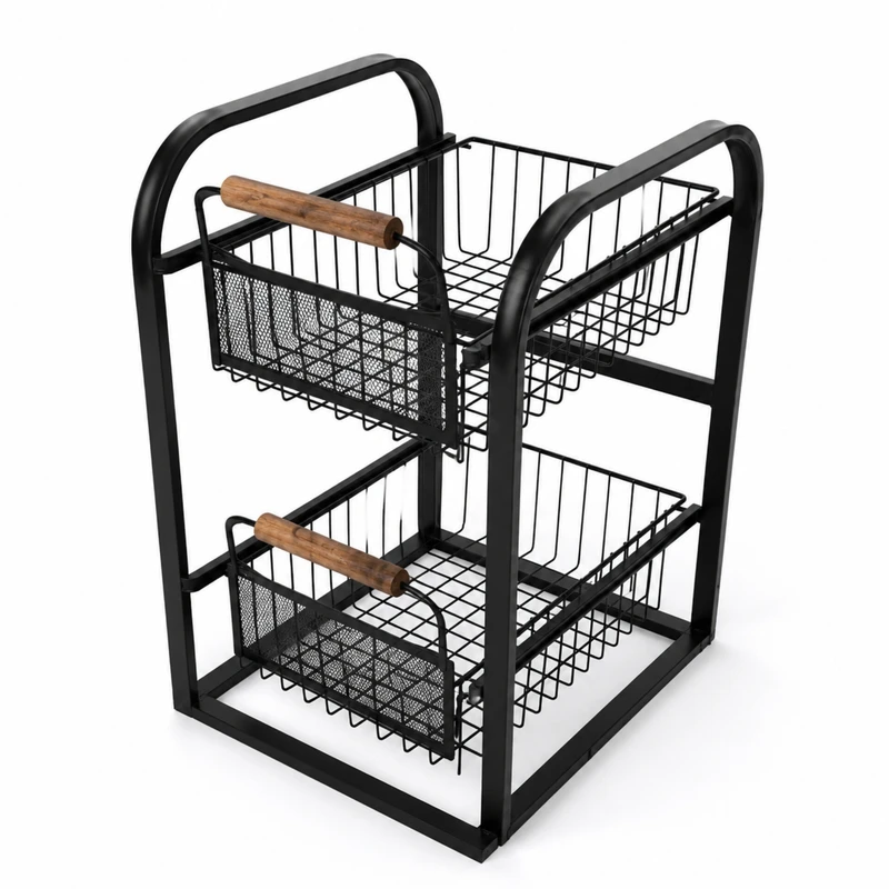 نظم دهنده کابینت مدل دو طبقه کشویی کد AS