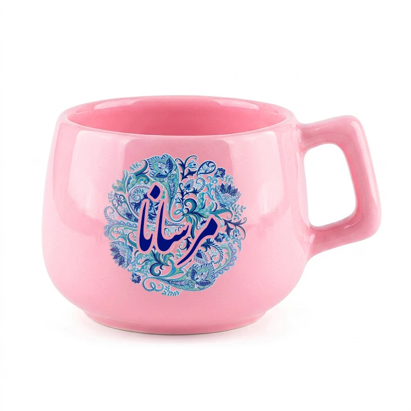 ماگ لاژید طرح اسم مرسانا مدل بته جقه