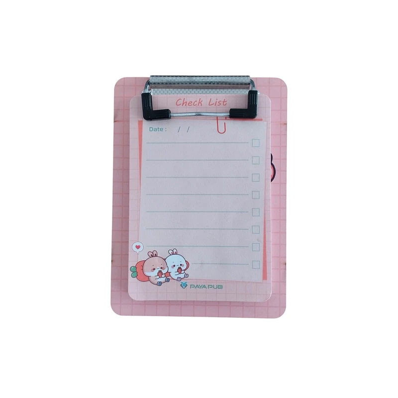 تخته‌شاسی پاياپاب  طرح خرگوش سایز A6 به همراه چک لیست