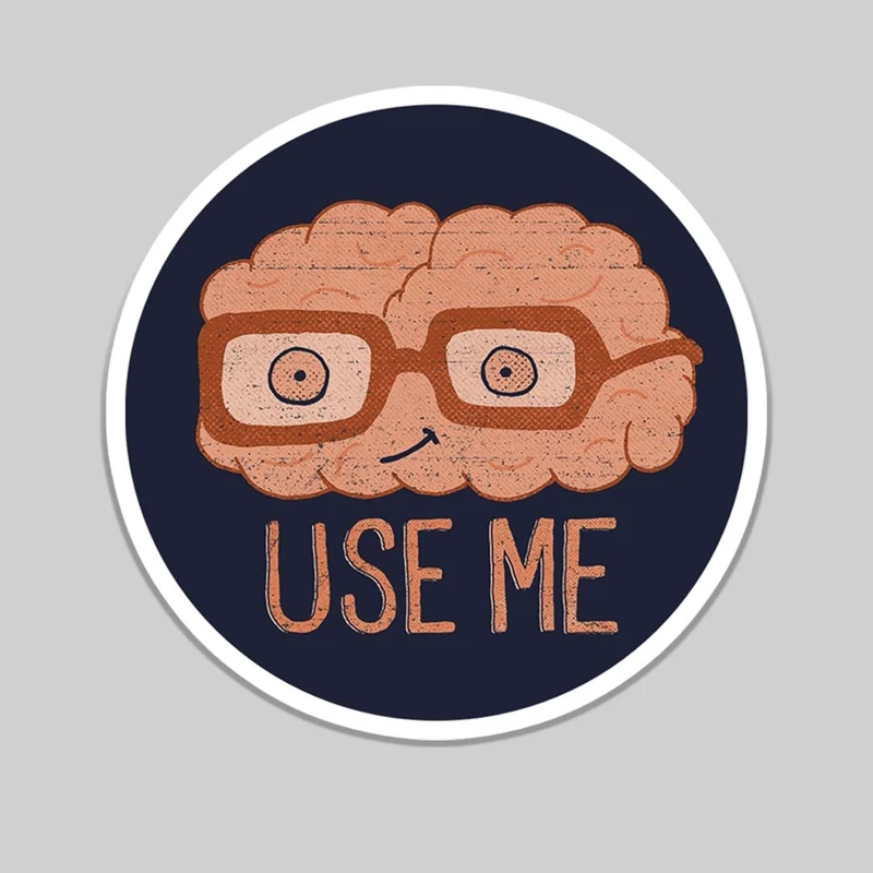  استیکر لپ تاپ طرح مغز برتر کد 1741